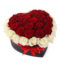 Розы в сердце «ДЛЯ ЛЮБИМОЙ» код товара 2276