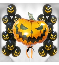 Набор шаров с гелием "HALLOWEEN" #2381