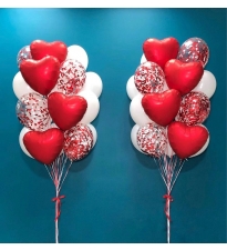 Кульки з гелієм до дня закоханих #2677
