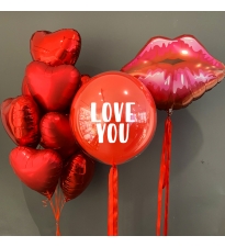 Гелієві кульки LOVE YOU #2689