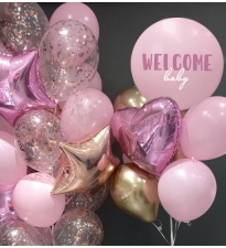 Кульки на виписку Welcome baby #2810