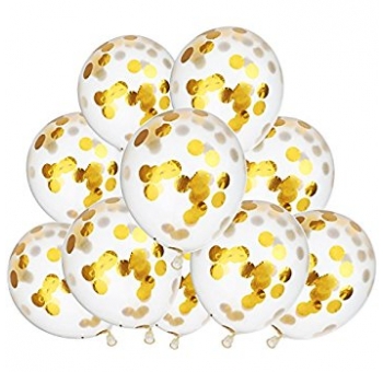Гелієві кульки з золотим конфетті #1216