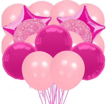 Рожево-малинові повітряні кульки #1220