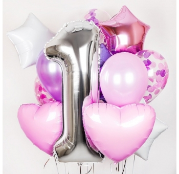 Повітряні кульки на перший день народження #1434