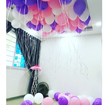 Воздушные шары для украшения комнаты (гелий+воздух) №1441