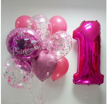 Повітряні кульки для маленької принцеси #2253