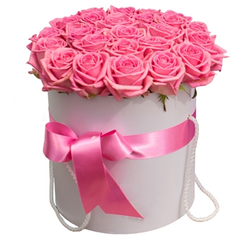 Розы в коробке «ПОЦЕЛУЙ» код товара 2295