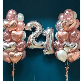 Повітряні кульки на день народження для дівчини #2398