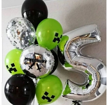 Повітряні кульки Minecraft на день народження #2603