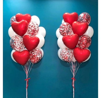Кульки з гелієм до дня закоханих #2677
