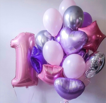 Повітряні кульки на день народження дівчинки #2719