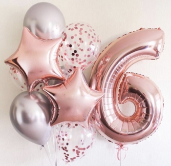 Повітряні кульки на день народження для дівчинки #2723