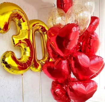 Повітряні кульки на день народження дівчині #2752