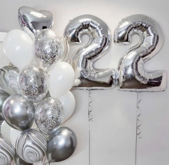 Повітряні кульки на день народження з цифрами #2793