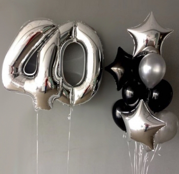 Повітряні кульки на день народження з цифрами #2794
