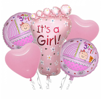 Повітряні кульки на виписку дівчинки #920