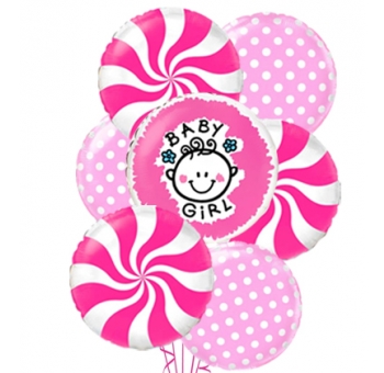 Повітряні кульки на виписку Baby Girl #990