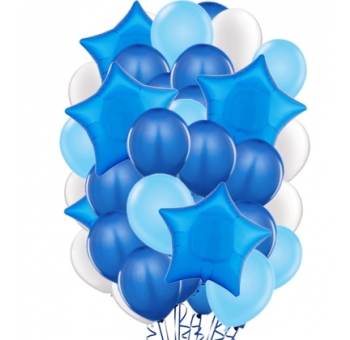 Білі та сині повітряні кульки #992