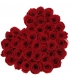 Красные розы в коробке СЕРДЦЕ 1597